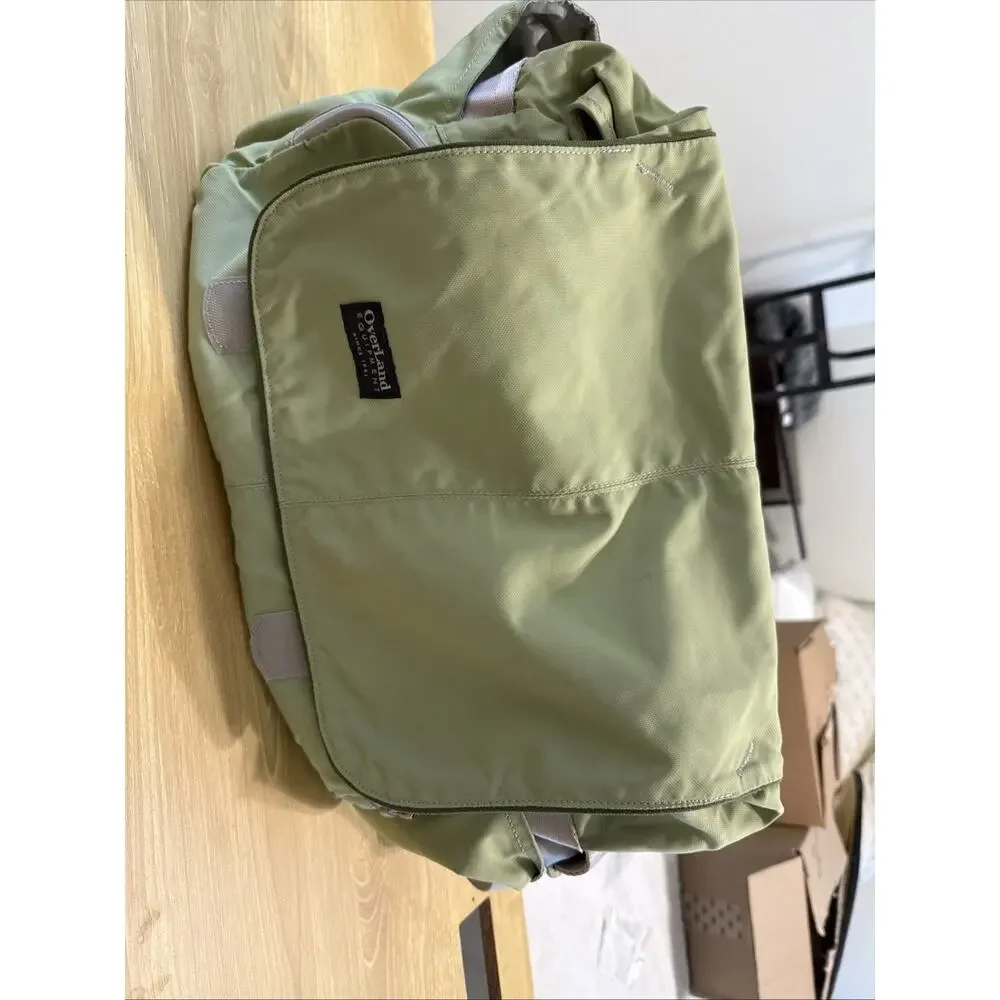 Vintage Overland Equipment Messenger Bag Travel Laptop Shoulder Bag Green